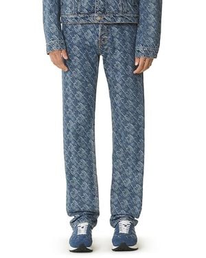 Lanvin Lunar Year Jacquard Denim Pants - Blue