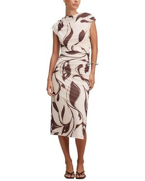 EVER NEW Emery Mesh Ruched Dress - White