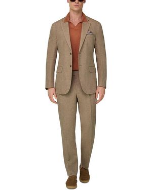 BOGGI Regular Fit Pure Linen Suit - Natural