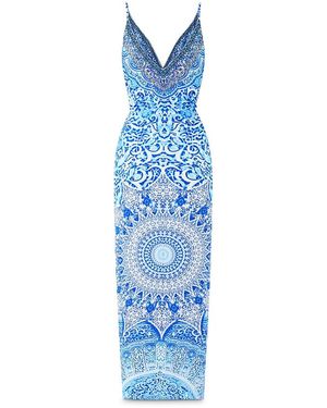 CAMILLA Strappy Dress - Blue