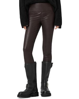 AllSaints Cora Leather Leggings - Black