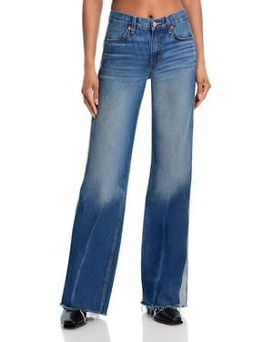 RE/DONE Mid Rise Track Californian Jeans - Blue