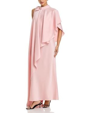 Emanuel Ungaro Avishag Slip Dress & Cape Set - Pink