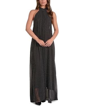 Elan Halter Maxi Dress - Black