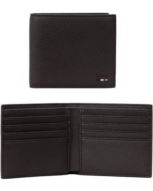 BOSS Leather Crosstown Wallet - Black