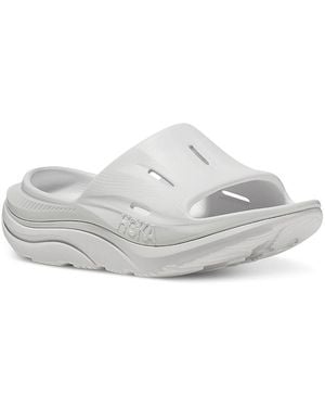 Hoka One One Ora Recovery 3 Slide Sandals - White