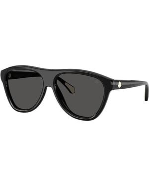 Moncler Incline Aviator Sunglasses, 59Mm - Black