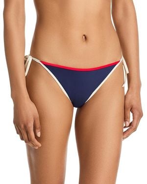 Aqua String Bikini Bottom - Blue