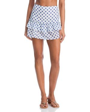 Coniglio Palm Beach Cinch Back Mini Skirt - Blue