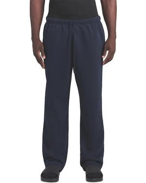 Skims Fleece Straight Leg Sweatpants - Blue