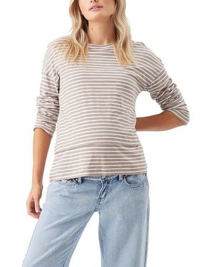 Ripe Maternity Claudette Long Sleeve Nursing Top - White