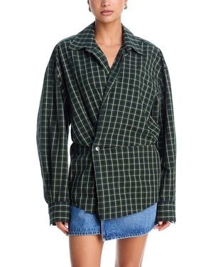 Alexander Wang Pre Styled Mini Wrap Dress - Green