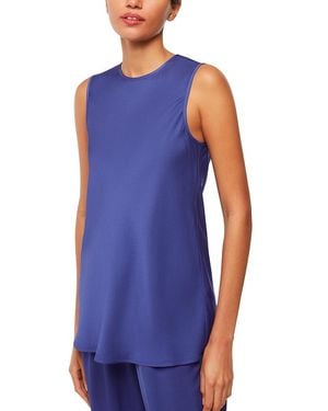 Whistles Clara Longline Tank Top - Blue