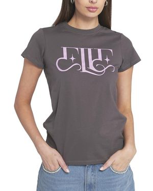 Elle Collection Magical Logo Graphic Tee - Gray