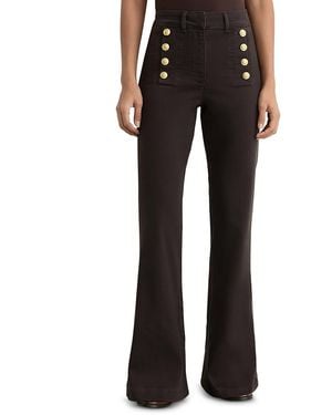 Reiss Petites Athena Flare Leg Jeans - Black