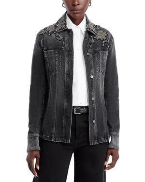 Kobi Halperin Tally Beaded Floral Jacket - Black