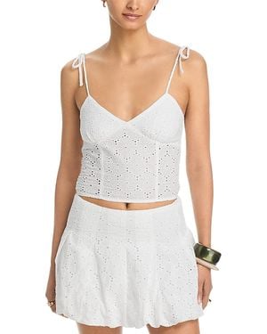 Aqua Eyelet Tank - White