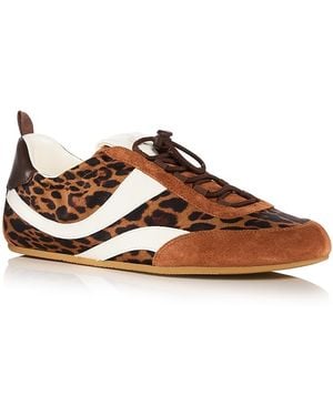 Stuart Weitzman Vander Ballet Leopard Sneakers - Brown