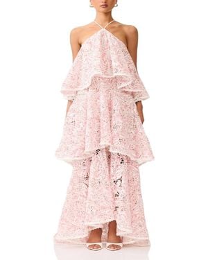 Elliatt Valencia Tiered Gown - Pink