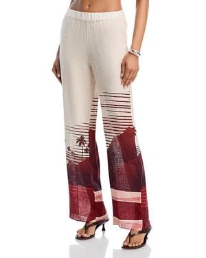 JUAN DE DIOS San Benito Linen Pants - Red