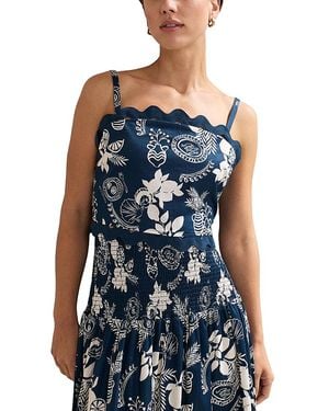 Phase Eight Evalina Print Top - Blue
