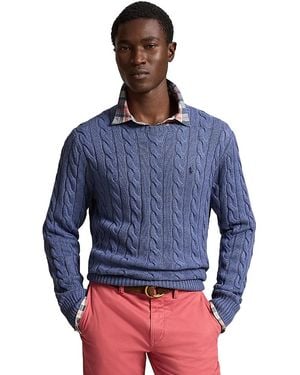 Polo Ralph Lauren Cable Knit Cotton Sweater - Blue