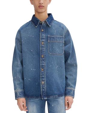 A.P.C. A. P.C. Basile Long Sleeve Denim Overshirt - Blue