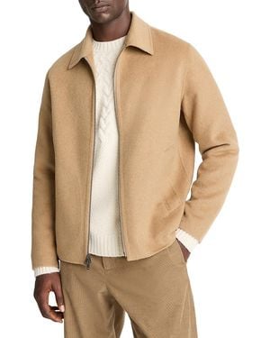 Vince Splittable Zip Jacket - Natural