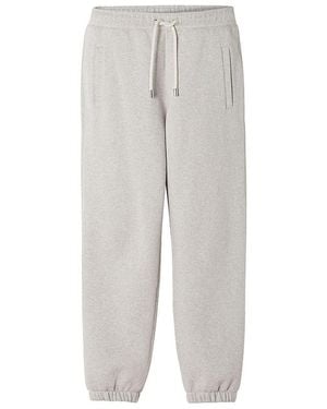 Lanvin Cotton Fleece And Cashmere Jogging Pants - Gray