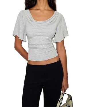 Reformation Demi Knit Top - Gray