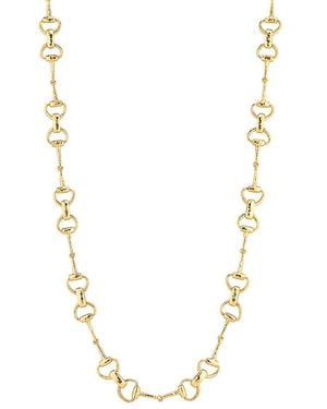 Capucine de Wulf Equestrian Snaffle Bit Chain Necklace, 34 - Metallic