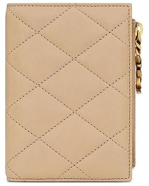 Saint Laurent Cassandre Bijou Bi-Fold Wallet - White