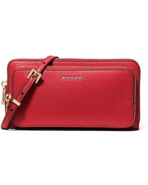 Michael Kors Jet Set Large Continental Crossbody - Red