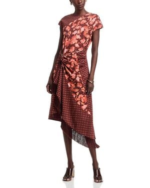 3.1 Phillip Lim Desert Flower Twist Dress - Red
