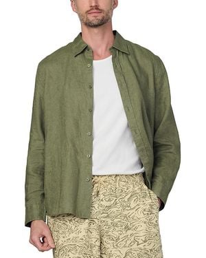 Joe's Jeans Jakob Relaxed Fit Linen Shirt - Green