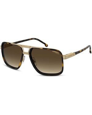 Carrera Rectangular Sunglasses, 61Mm - Metallic