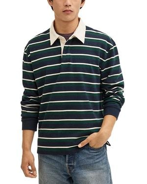 Madewell Club Cotton Striped Polo - Green