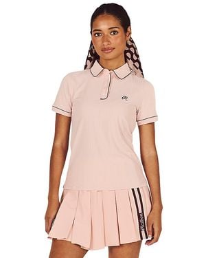 Malbon Anna Polo Top - Pink