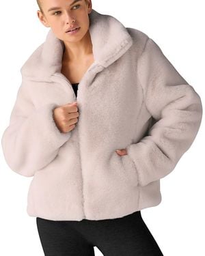 Beyond Yoga On The List Faux Fur Jacket - Natural