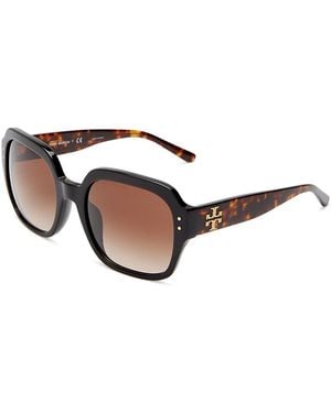 Tory Burch Oversized Square Sunglasses, 56Mm - Natural