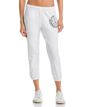Aqua Avery Yacht Club Sweatpants - White