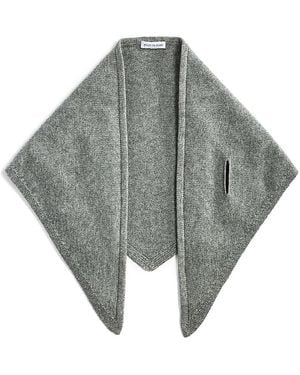 Veronica Beard Drezel Merino Wool & Cashmere Triangle Scarf - Gray