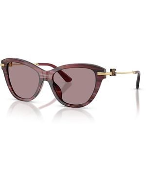 Dolce & Gabbana Butterfly Sunglasses, 53Mm - Pink