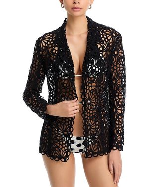 Norma Kamali Swim Cover-Up Jacket - Black