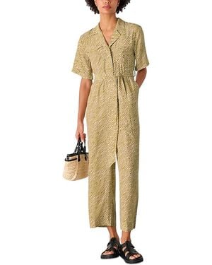 Whistles Kelly Tiger Flame Jumpsuit - Metallic