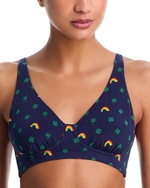 Meundies Ultramodal Feelfree Longline Bralette - Blue