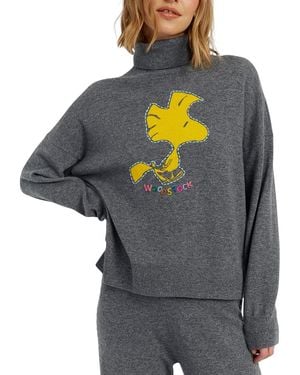 Chinti & Parker Wool-Cashmere Woodstock Roll Neck Sweater - Gray