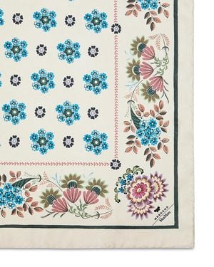 Weekend by Maxmara Square Silk Scarf - Blue