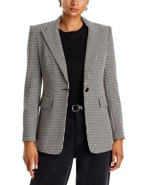 Veronica Beard Livvy Houndstooth Dickey Jacket - Gray