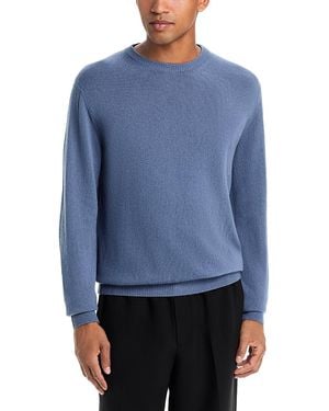 Canali Wool & Cashmere Crewneck Sweater - Blue